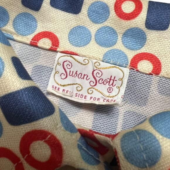 VINTAGE 70s Mod Dagger Collar Disco Shirt MCM Susan Scott Size 10 Women’s - Picture 3 of 8